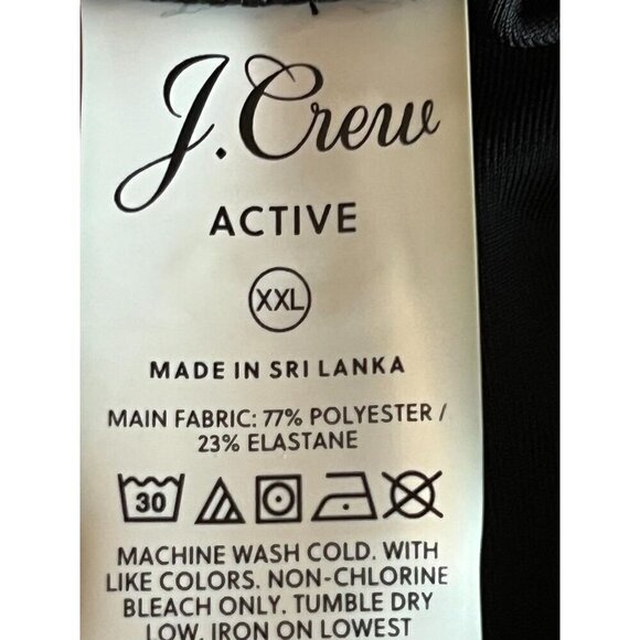 J Crew Pant Women 2X Black Pull On Legging Active Neutral Work Out Staple Yoga - Picture 2 of 10